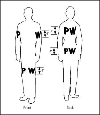 Figure 4-1. EPW Clothing Markings